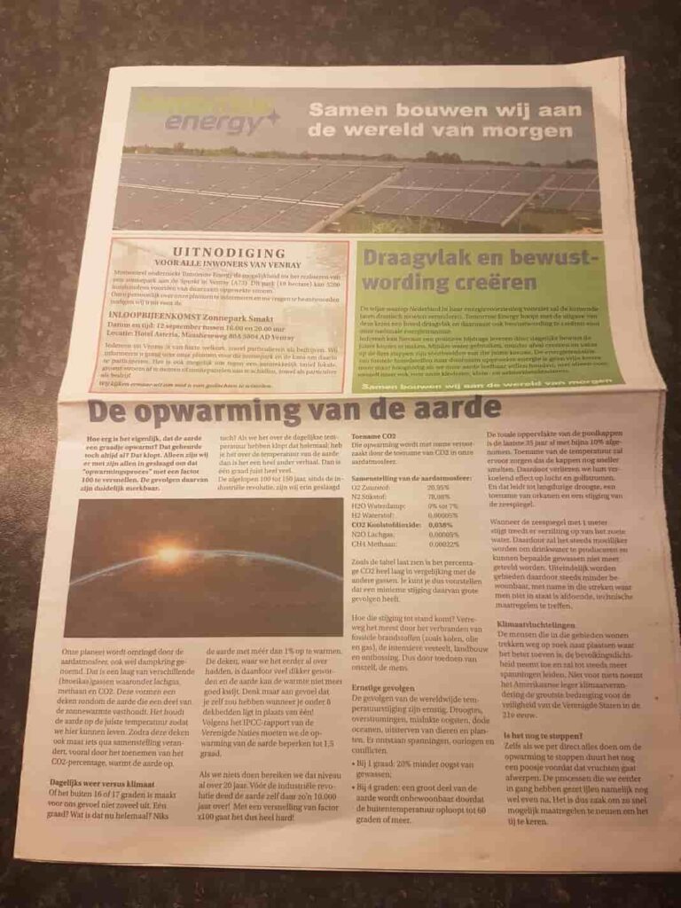 Tekstschrijver-Best-Wilma-Vervoort-Correspondent-Eindhovens-Dagblad-Tomorrow Energy Zonnepark 1