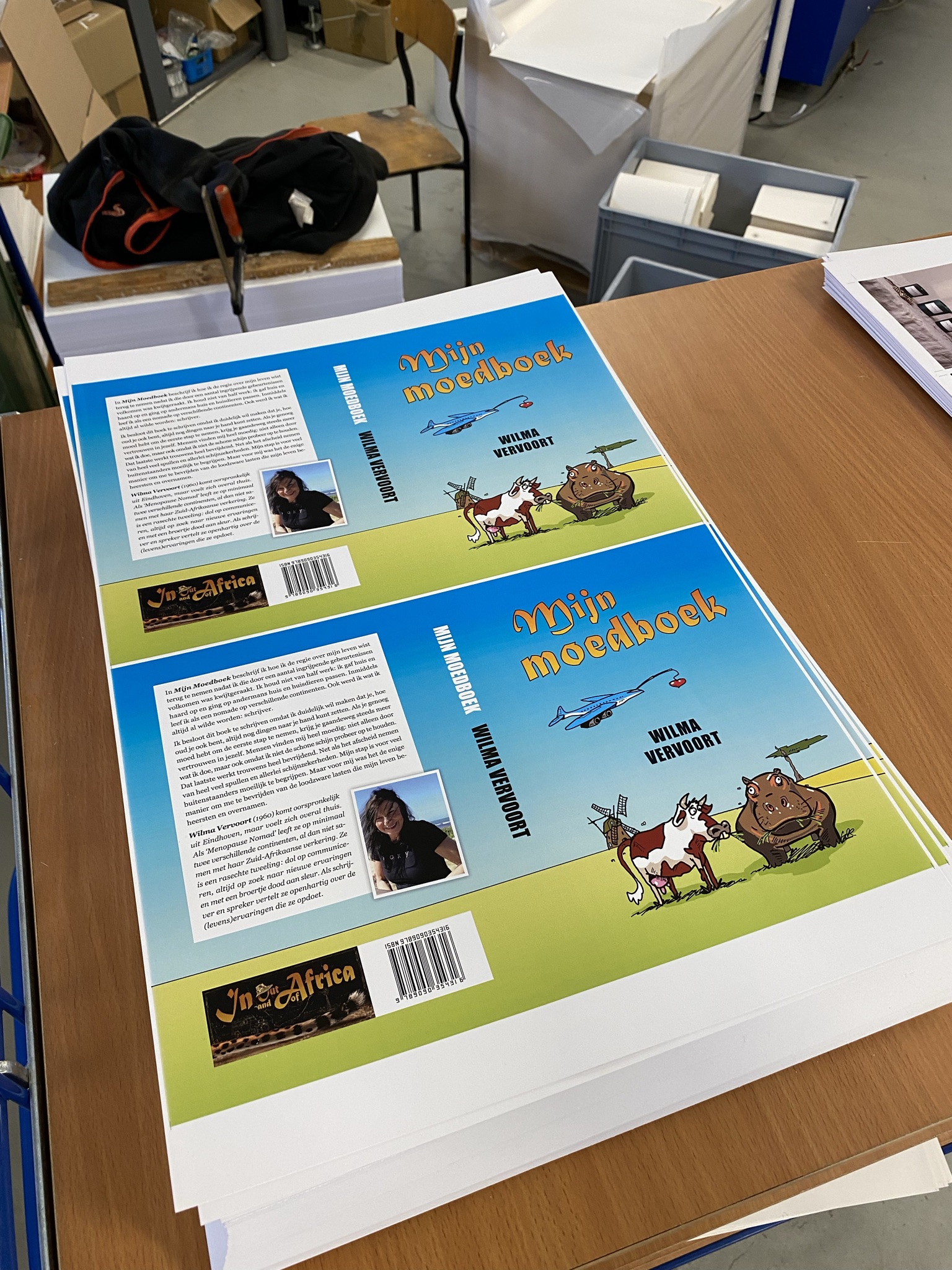 Drukkerij — voor- en achterkanten